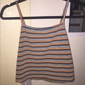 Brandy Melville Rainbow Striped Top